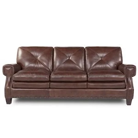 Traditional Sofa with Tapered Feet